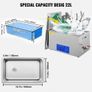 22L Ultrasonic Cleaner Machine Stainless Steel Ultrasonic Cleaning Machine Digital Heater Timer Jewelry Cleaning for Commercial Personal Home Use(22L) Image 2