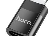 Hoco UA17 Lightning Male to Type-C Female USB 2.0 Adapter Black