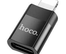 Hoco UA17 Lightning Male to Type-C Female USB 2.0 Adapter Black