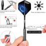 FREE P&P Steel tip Darts Set Aluminium shafts+Sharpener+Tool+Protectors+16 Flights,For 4 Beginners Image 3