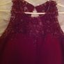 Beautiful burgundy long debs dress or bridesmaids dress. Image 9