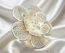 Silver Bali Legacy Sterling Silver Flower Ring