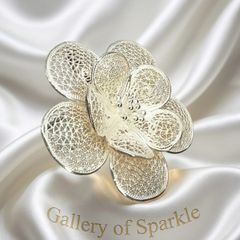 Silver Bali Legacy Sterling Silver Flower Ring