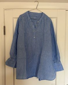 Ladies Pure Linen Plus Size Blouse