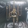 Antique candelabra style brass light fitting Image 2