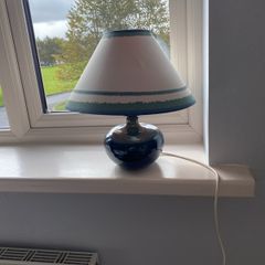 LOUIS MULCAHY pottery lamp with free LOUIS MULCAHY lamp shade