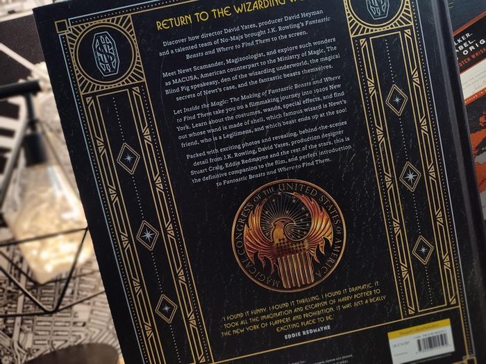 Inside the Magic: The Making of Fantastic Beasts and Where to Find Them ! Hardcover ! 2016 ! by Harper Collins ! Harry Potter !