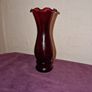 Vintage Anchor Hocking Ruby glass posy vase Image 2