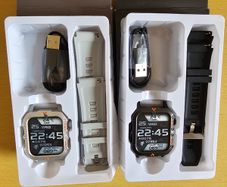 Laxasfit Q11 Rugged Smart Watch with Built-in LED Flashlight & Bluetooth Calling