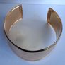 Gold Rim V Dip Cuff Bangle Image 8