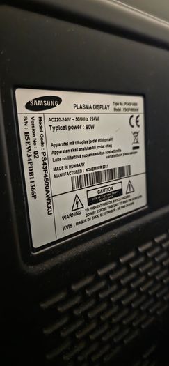 Samsung TV 43" Plasma