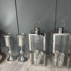 Lanterns and candle holders
