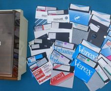 Lot of 32 - 5.25 Floppy Disks with Case