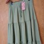 Shein Green Skirt.  S. M - 12.    B.N.W.T Image 2