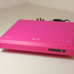 Pink DVD player Bush with universal IR blaster remote