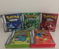 Pokemon Gameboy Advance Complete set GBA