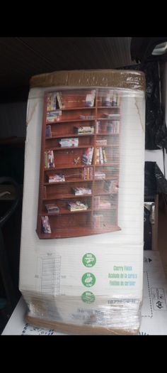 mahogany shelving unit