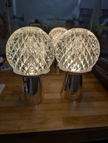 2 x Newbridge silver plated lamps