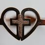 Cross in Heart Bangle Bracelet Image 4
