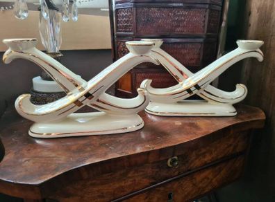 Porcelain candelabras