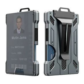 Anti Rfid Aluminum Credit Card Holder Mens Wallet Bank ID Cardholder Case Metal Slim Thin Card Holders for Men Travel Wallet