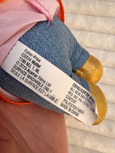 Fisher-Price Sula Elephant Bing's Bing Friend Plush approx. 20 cm. Used Please see photos