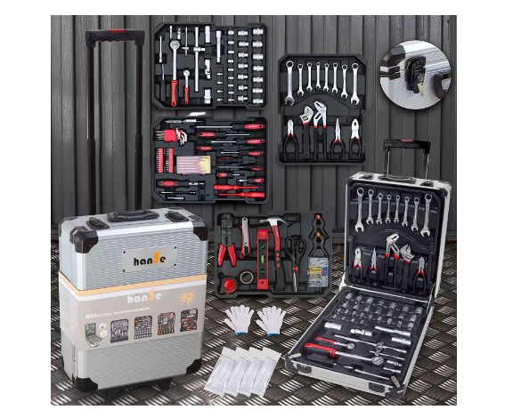 Affordable 1059-piece aluminium tool Box