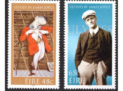2004 Ireland James Joyce: Centenary of Leopold Bloom's Adventure "Ulysses" Commemorative Stamps Mint Never Hinged (MNH)