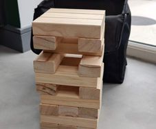 Giant Wooden Tumbling Tower Block Game (Jenga) with Carry Bag