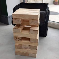 Giant Wooden Tumbling Tower Block Game (Jenga) with Carry Bag
