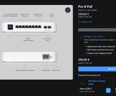 unifi pro 8 PoE switch