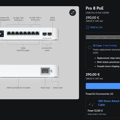 unifi pro 8 PoE switch