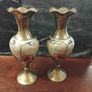 Vintage Brass and Enamel pair Image 10