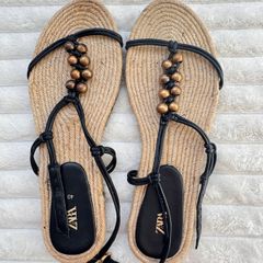 Zara sandals beach women narrow feet Size 41 Please see photos