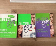 Alter Ego A2 - French learning textbook + workbook + teacher book