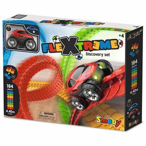 2 sets of Smoby Flextreme car racing tracks.