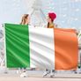 Irish Flag  Ireland Flag - Eire tricolour flag - Double Seam - 2 brass eyelets, large 5ft x 3ft Image 3