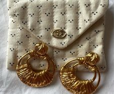 Sezane gold coloured Joe earrings