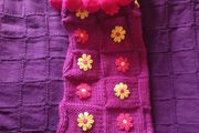 Beautiful New Handknitted Dog Coat