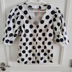 Savida cotton blouse eu size 40 to 42 or UK size 12 but see last two photos for exact measurements new with tags FREE STANDARD POSTAGE INCLUDED