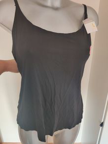 BNWT black invisible Secret Possessions cami top size L UK14/16 EU42/44 Free post