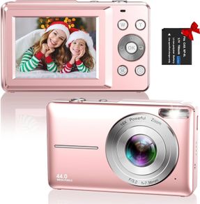 FREE EXPRESS SHIPPING Digital Camera, Hauyince FHD 1080P 44MP Compact Camera, Vlogging Camera with 16X Digital Zoom, Powerful Camera