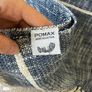 Pomax Navy & white Throw Image 2