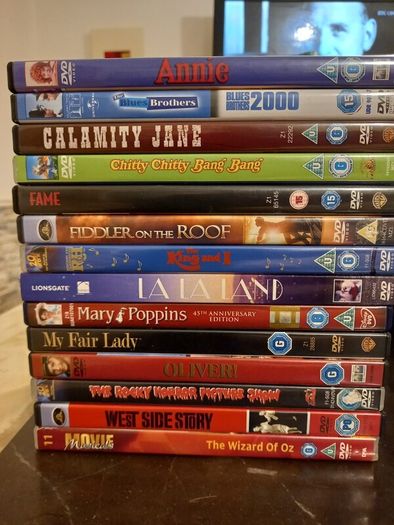 Musical Movie Dvd Collection Bundle Lot Annie Fame Oliver! Wizard Of Oz Etc