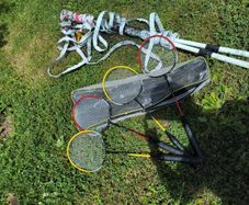 Badminton rackets & net FREE