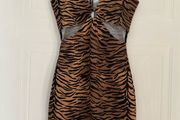 Tiger Print Mini Dress H&amp;M