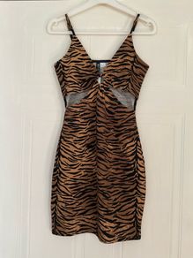 Tiger Print Mini Dress H&M