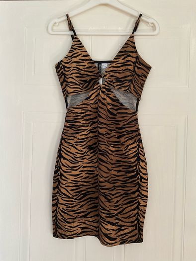Tiger Print Mini Dress H&M