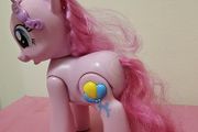 My Little Pony WALKING and TALKING PINKIE PIE Brushable G4 MLP 8 inch Talking Polish