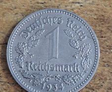 German Empire, Germany, 1 Reichsmark 1934 E
